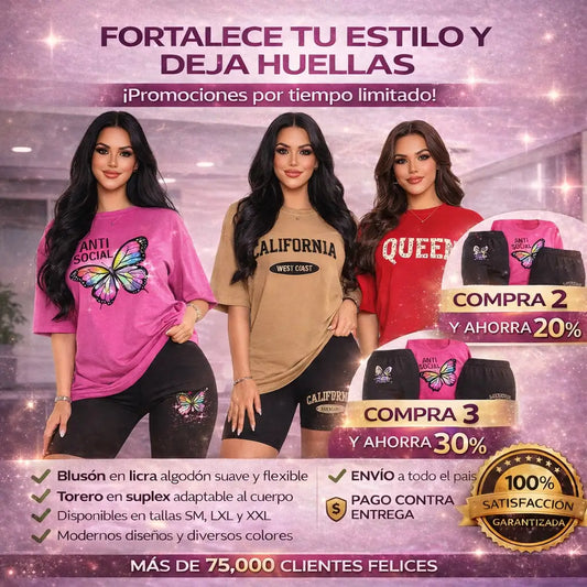 Set Essenza Urbana 💖 Blusón + Torero en Suplex 🌸 Comodidad y Estilo en un Solo Outfit