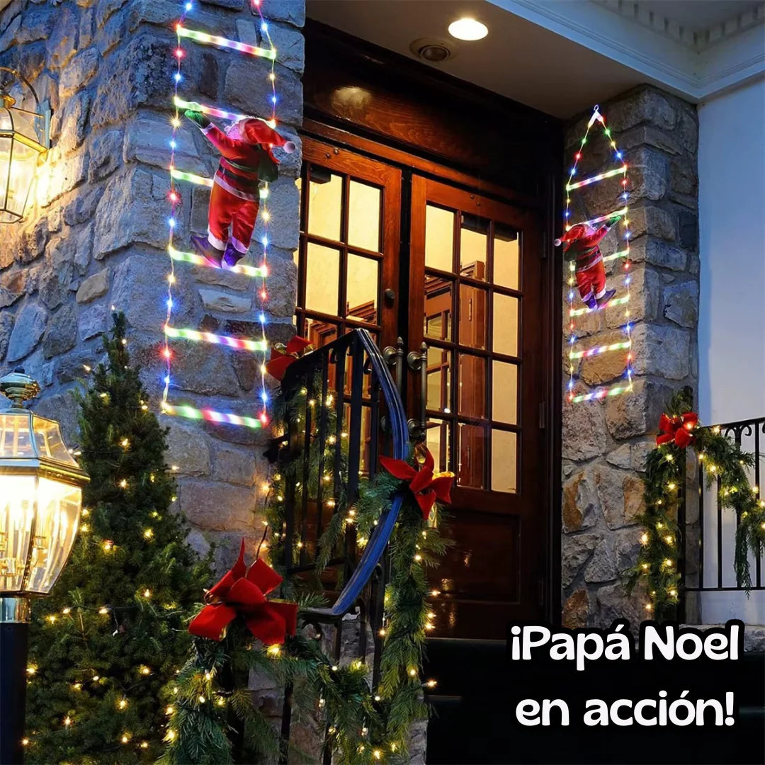 🎅 ¡Papá Noel está trepando directo a tu Navidad con su Escalera Luminosa!