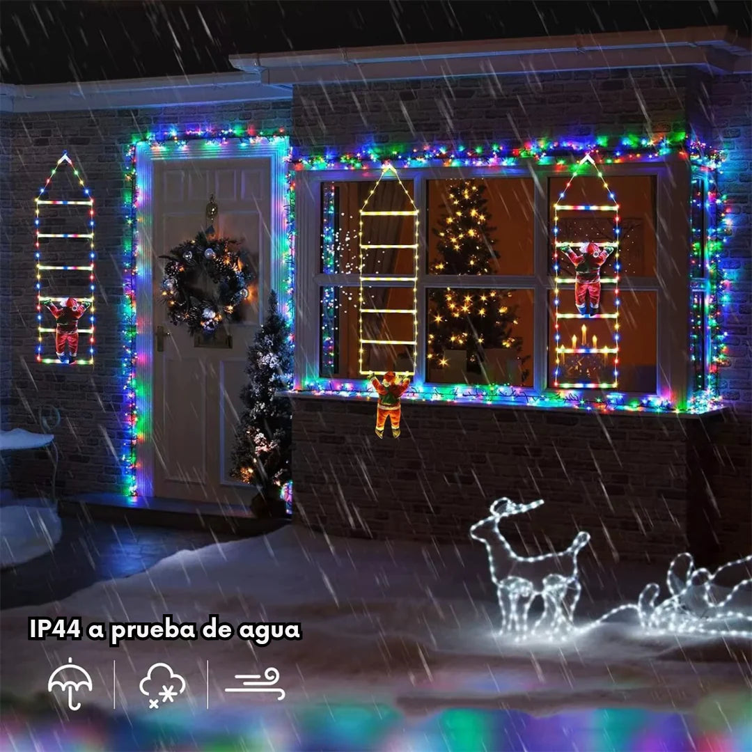 🎅 ¡Papá Noel está trepando directo a tu Navidad con su Escalera Luminosa!