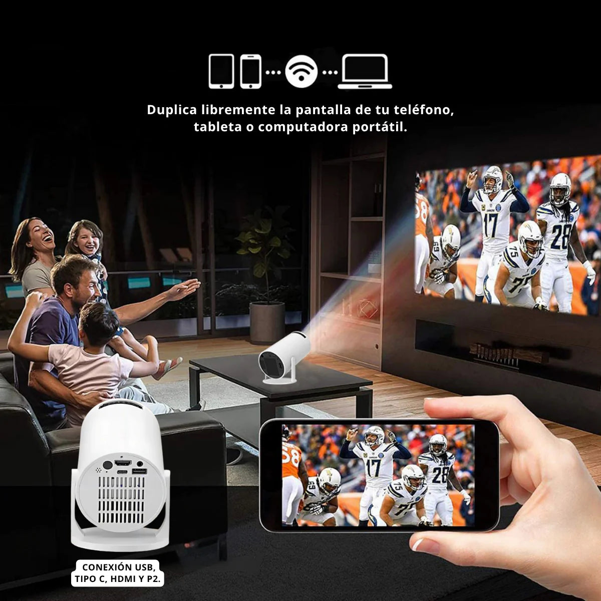 Proyector Hy300 Smart Android Full Hd